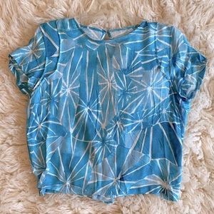 EUC open back crop top